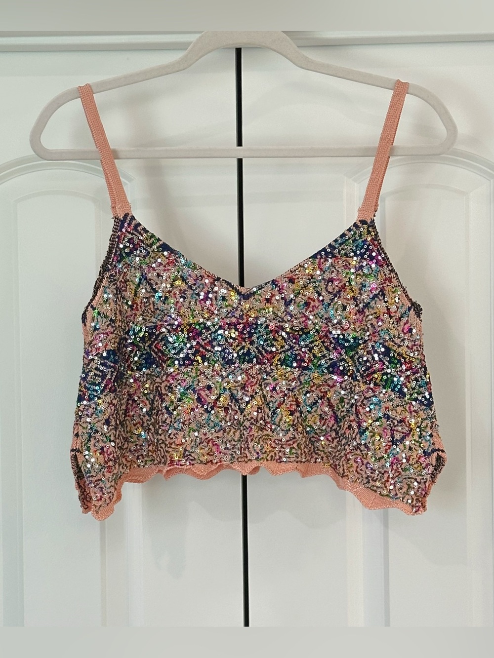 NWOT Free People Shimmy Tank - Twilight Rose Combo - Picture 5 of 9